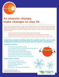 Fall & Winter Physical Activities Flyer Download