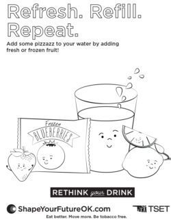 Refresh Refill Repeat Coloring Page Download