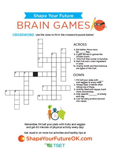 brain games: crossword worksheet download