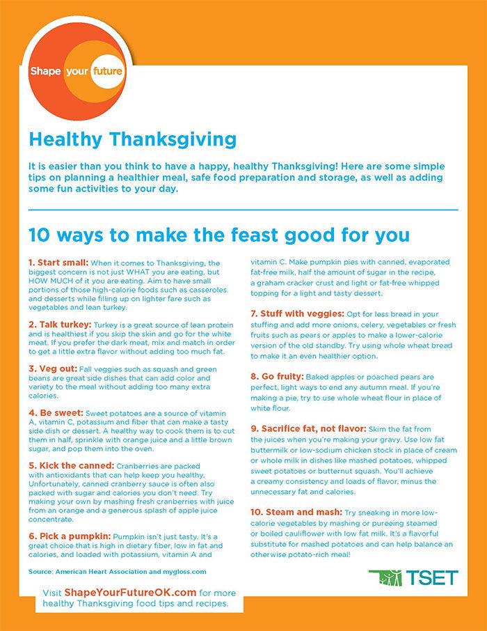 Healthy Thanksgiving Poster Download