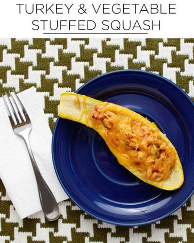 turkey and vegetable stuffed squash