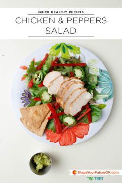 chicken and peppers salad