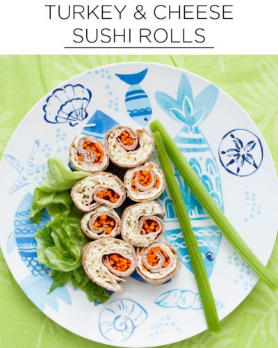 turkey and cheese sushi rolls