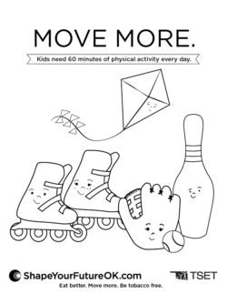 Move More Coloring Page Download