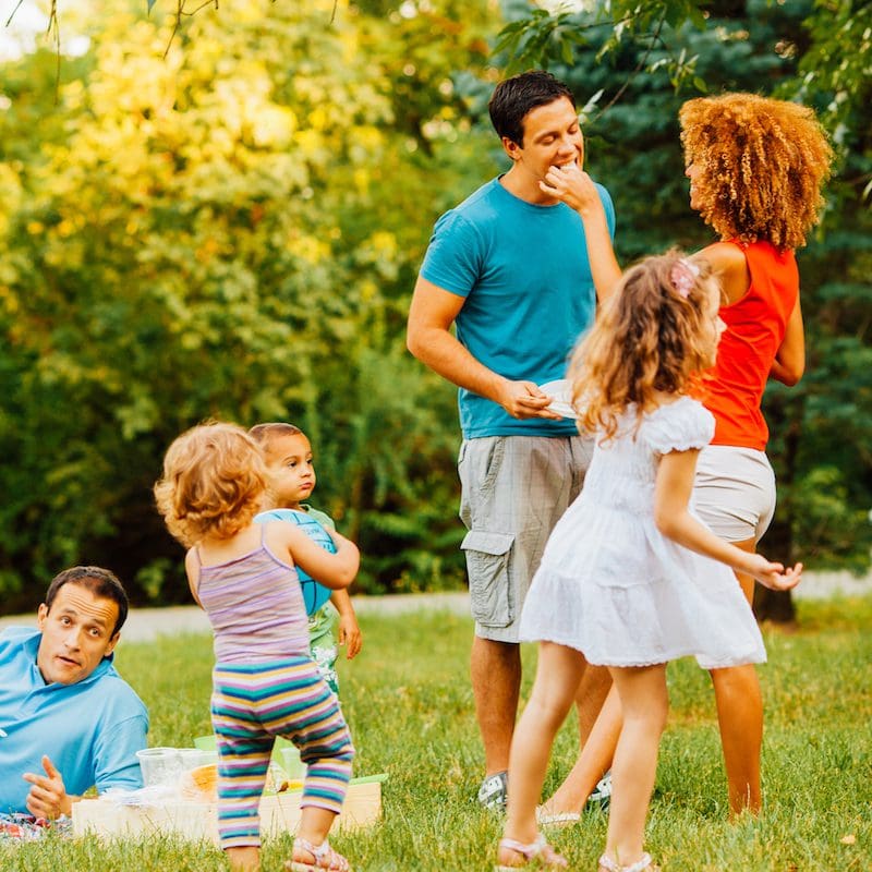 family outside