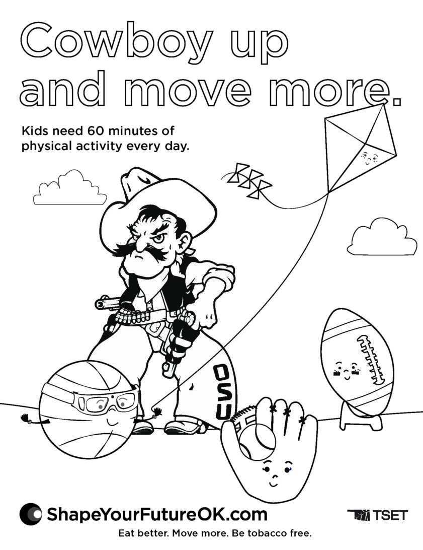 University Coloring Sheets OSU Physical Activity Download