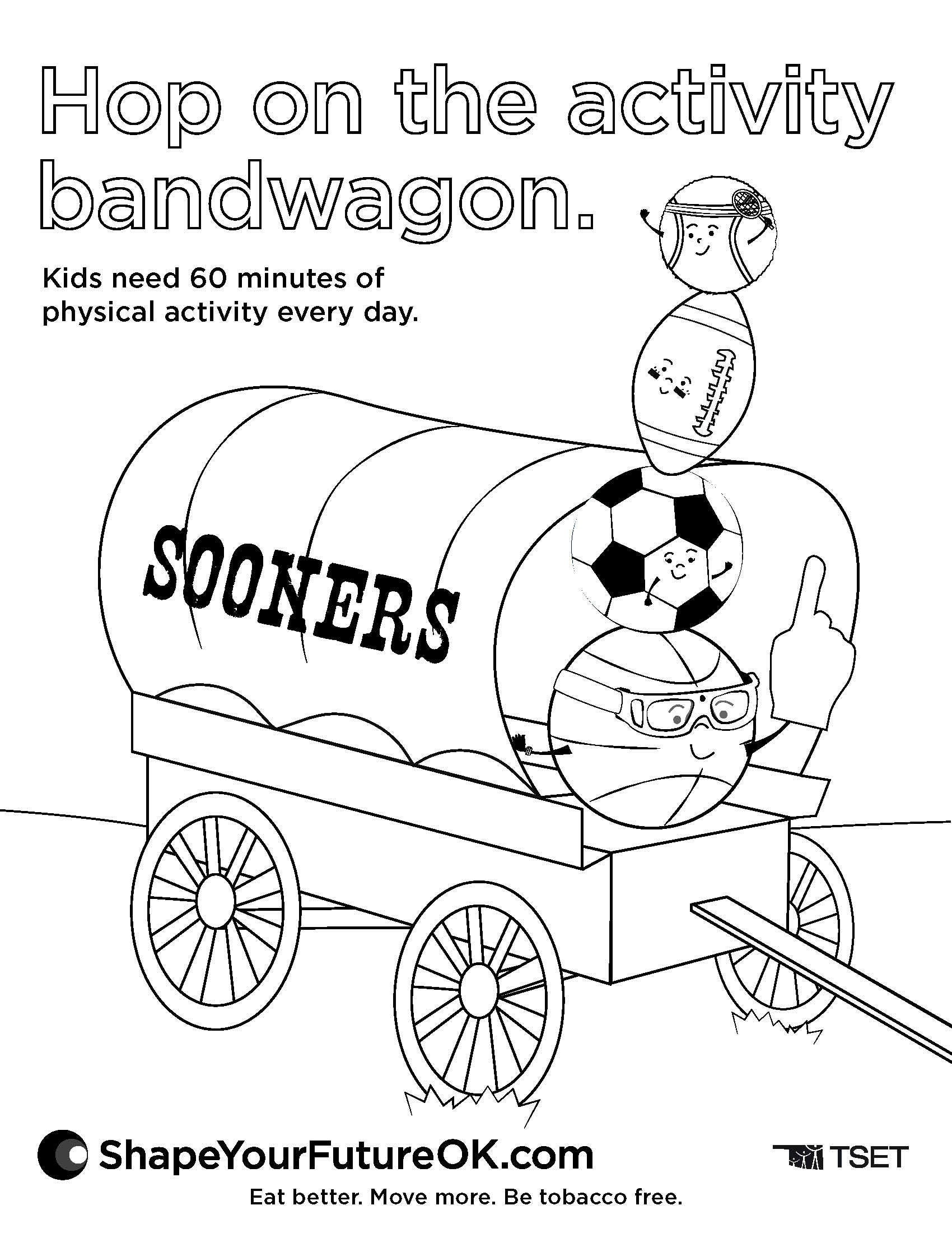 University Coloring Sheets OU Physical Activity Download