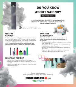 Dangers of Youth Vaping Fact Sheet Download