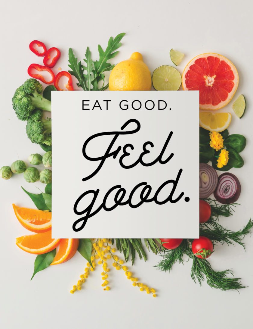 Eat Good Feel Good White Phone Background Download