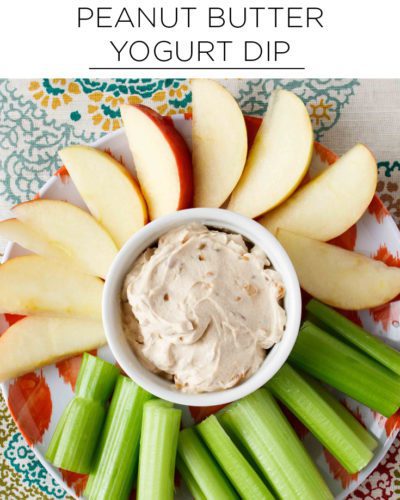 Quick healthy recipes: Peanut Butter Yogurt Dip