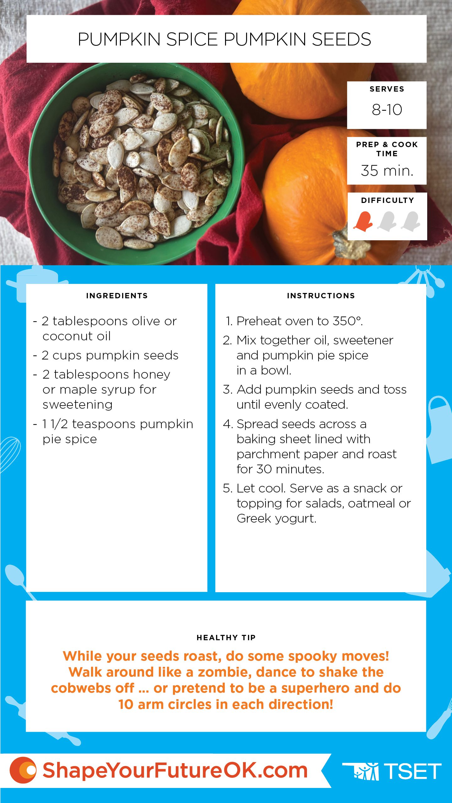 Pumpkin Spice Pumpkin Seeds recipe