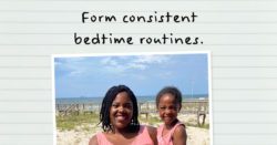 Form consistent bedtime routines.