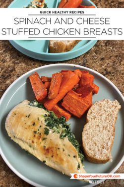 Quick healthy recipes: Spinach and cheese stuffed chicken breasts
