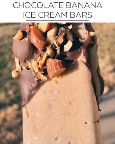 Quick healthy recipes: chocolate banana ice cream bars