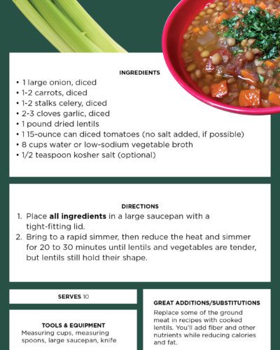 Simple Lentil Soup recipe