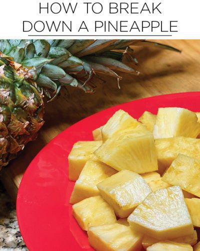 Quick healthy recipes: how to break down a pineapple