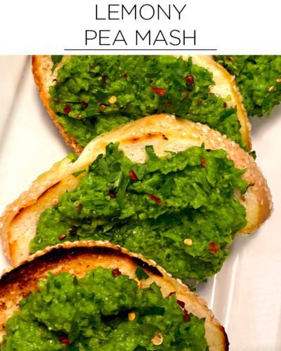 Quick healthy recipes: lemony pea mash