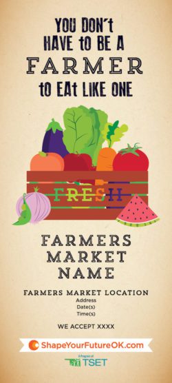 You don't have to be a farmer to eat like one at the farmers market downloadable signs