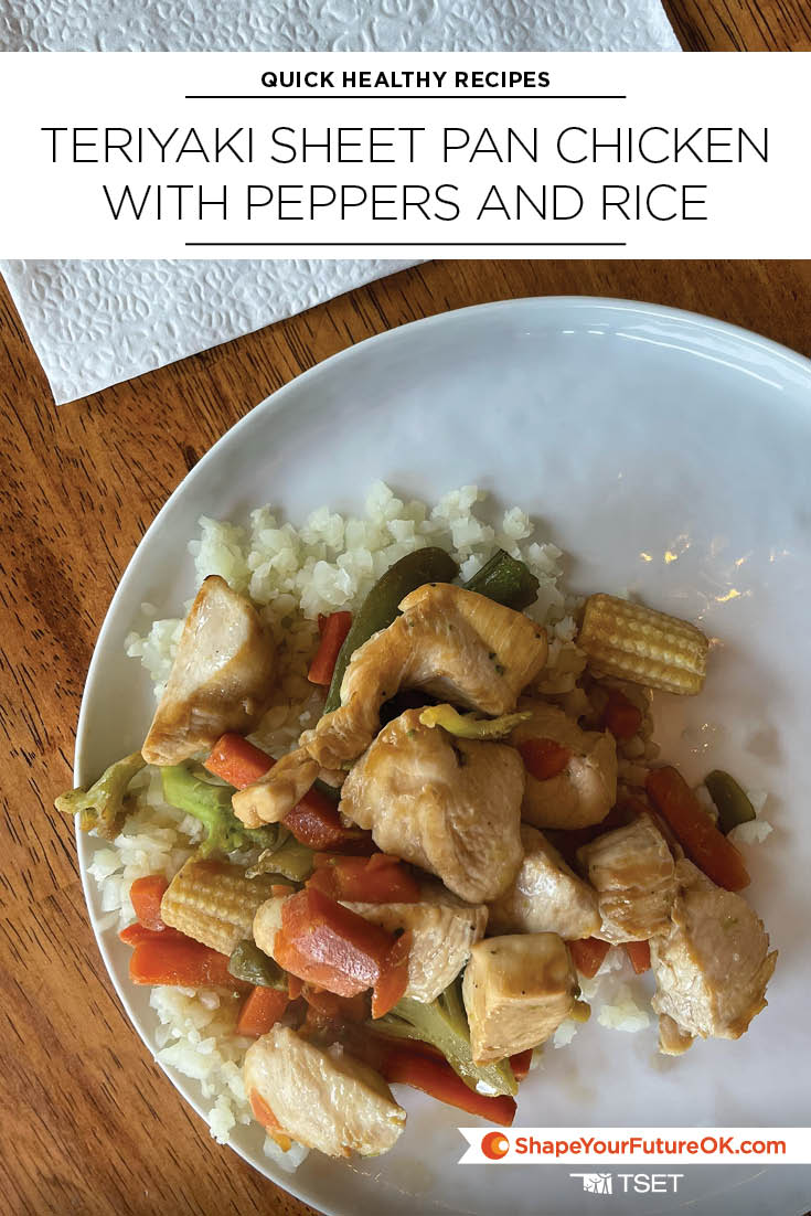 Teriyaki sheet pan chicken with peppers and rice quick healthy recipes