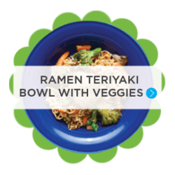 Ramen Teriyaki Bowl with veggies