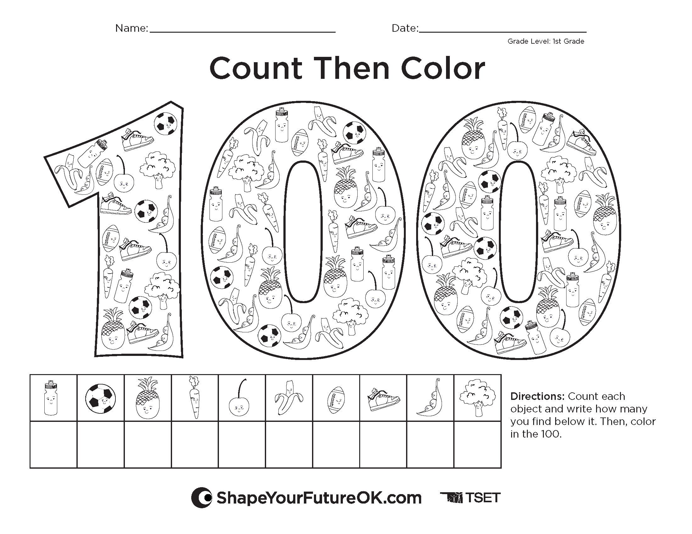 count then color 100