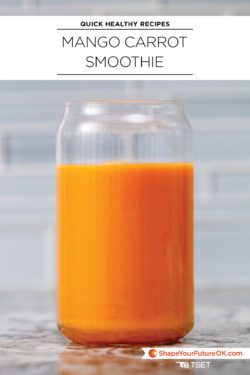 Mango Carrot Smoothie quickly healthy recipe