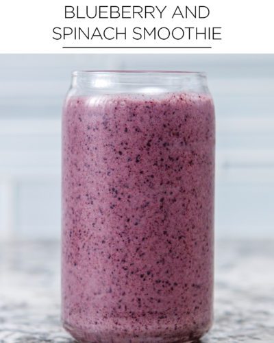 Blueberry and spinach smoothie quick and healthy recipe