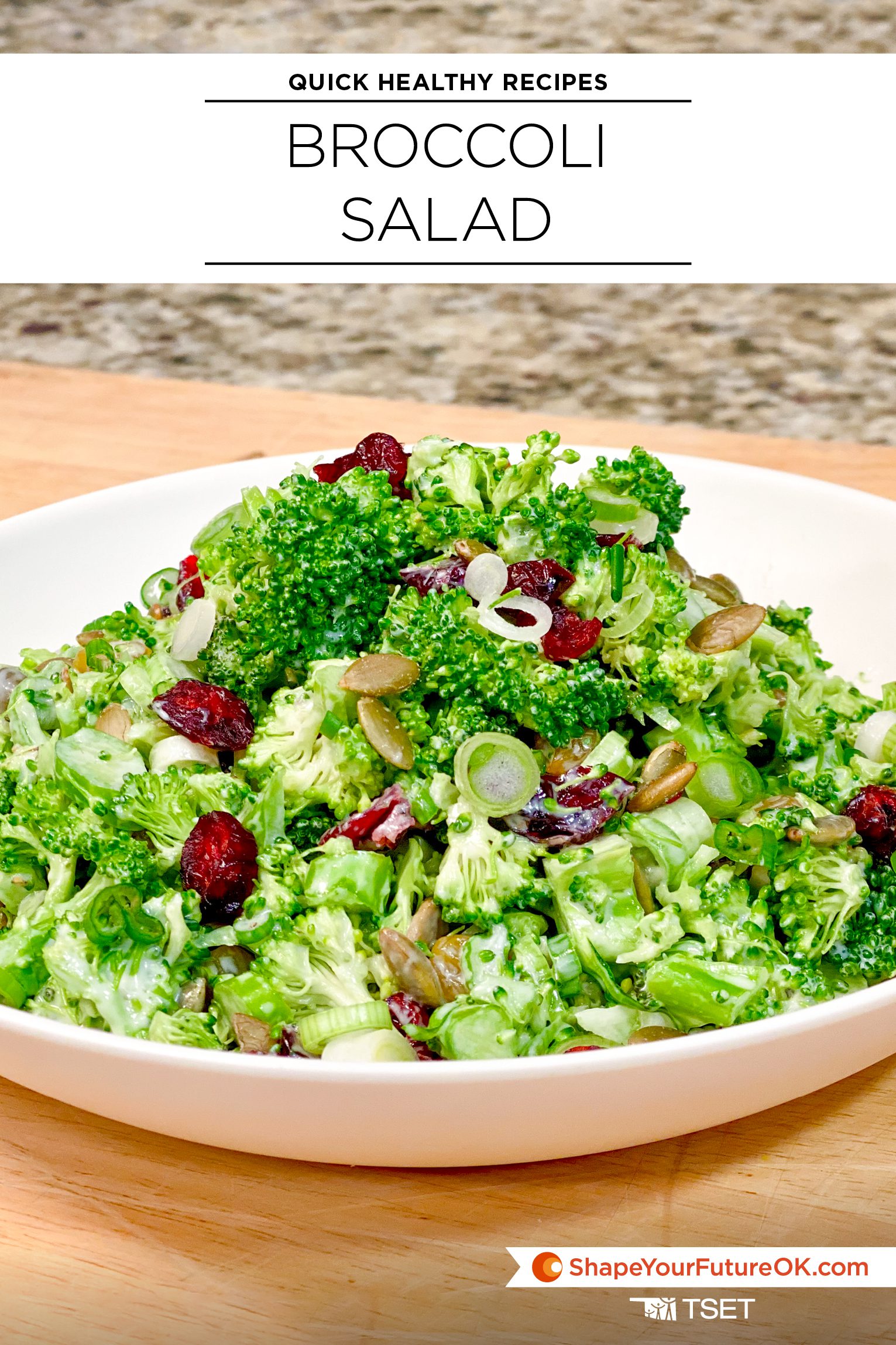 Broccoli Salad - Quick healthy recipe