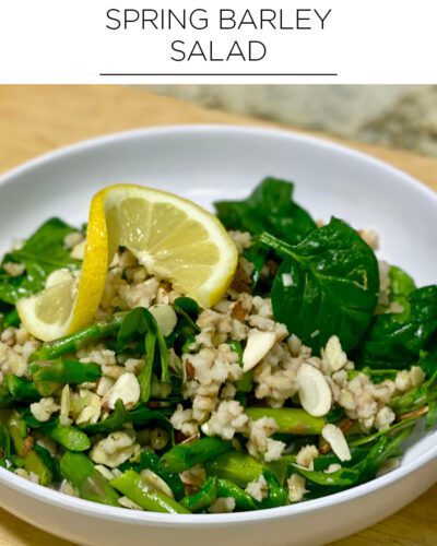 Spring Barley Salad quick healthy recipe