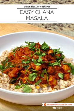Easy Chana Masala quick healthy recipe