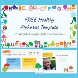Free Healthy alphabet template