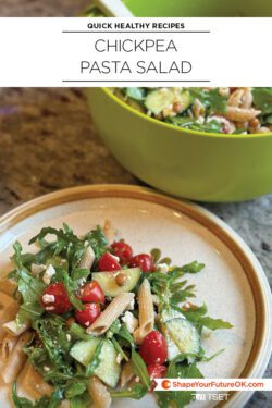 Quick healthy recipes: chickpea pasta salad